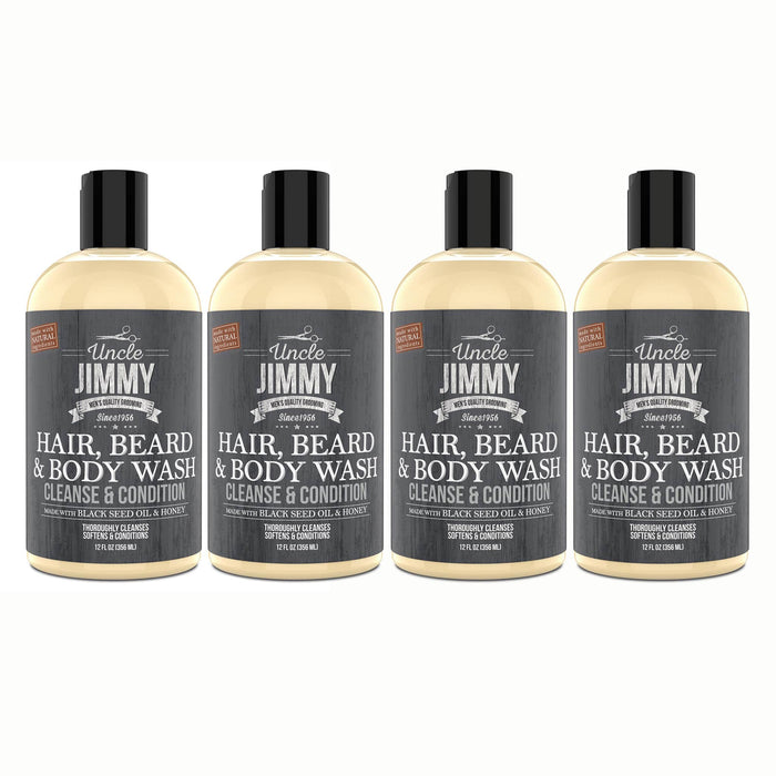 Uncle Jimmy Hair, Beard & Body Wash 12oz