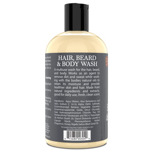 Uncle Jimmy Hair, Beard & Body Wash 12oz