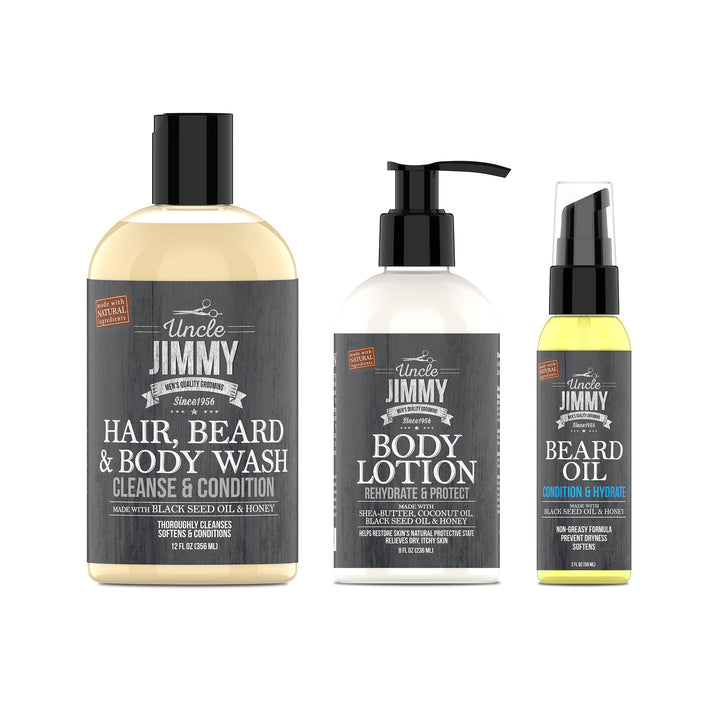 Uncle Jimmy Products Man On The Go Kit Regimen