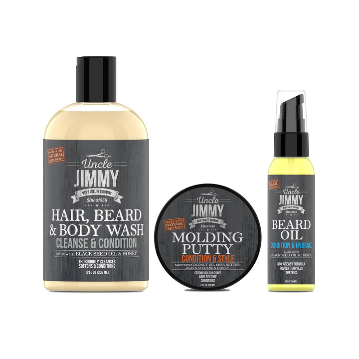 Uncle Jimmy Products Hold Hair Kit Regimen