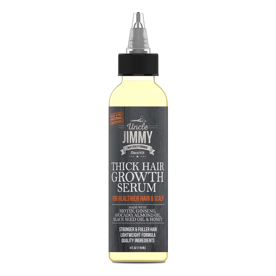 Uncle Jimmy Thick Hair Growth Serum 4oz Flat View