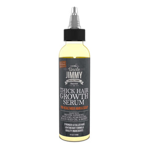 Uncle Jimmy Thick Hair Growth Serum 4oz Front View