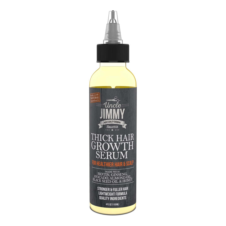 Uncle Jimmy Thick Hair Growth Serum 4oz Front View