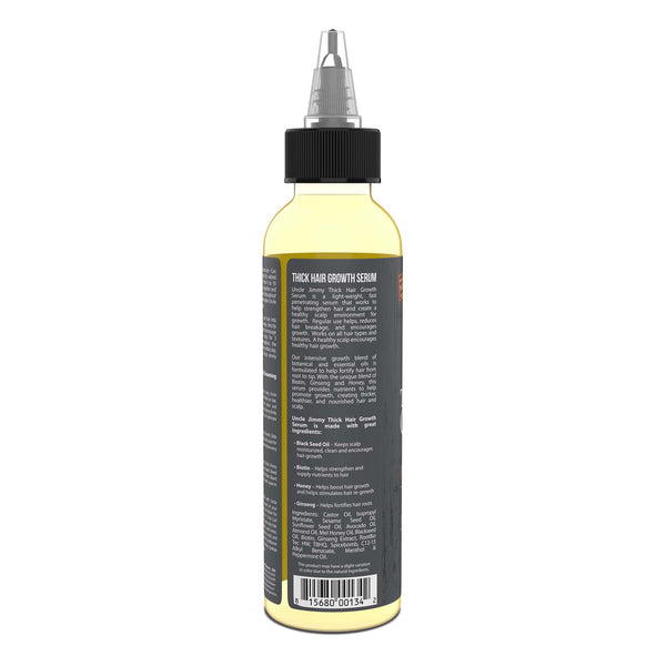 Uncle Jimmy Thick Hair Growth Serum 4oz Left View