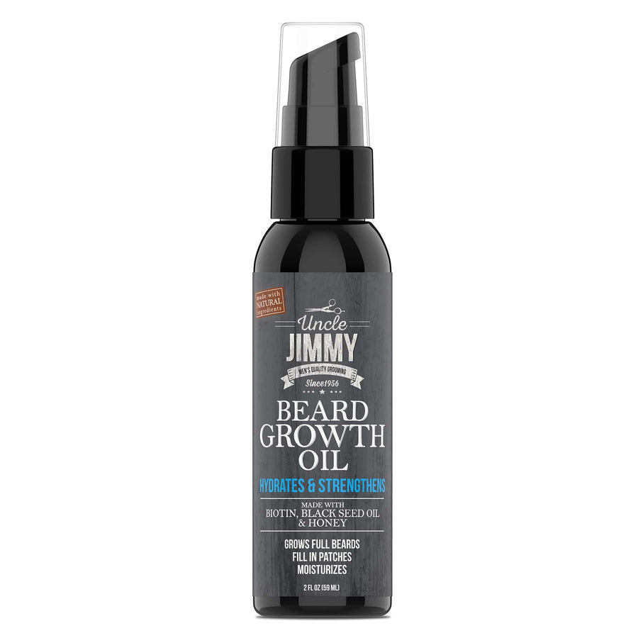 Does Uncle Jimmy Beard Growth Oil Work Beard Growth Oil Helps Fill in Beard Patches | Uncle Jimmy Products
