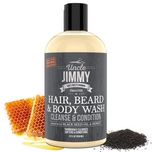 Uncle Jimmy Products Hair, Beard & Body Wash 12oz